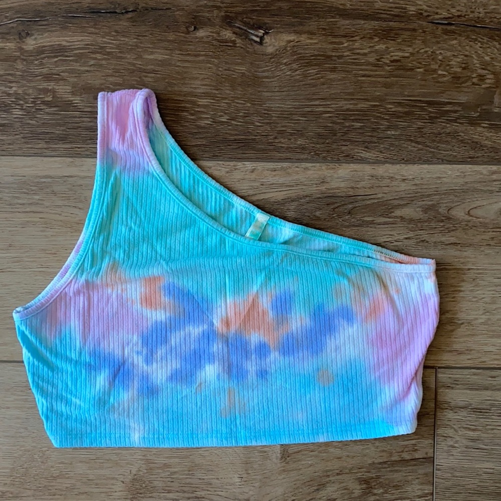 Emma and Sam • Tie Dye 1 Shoulder Ribbed Cop